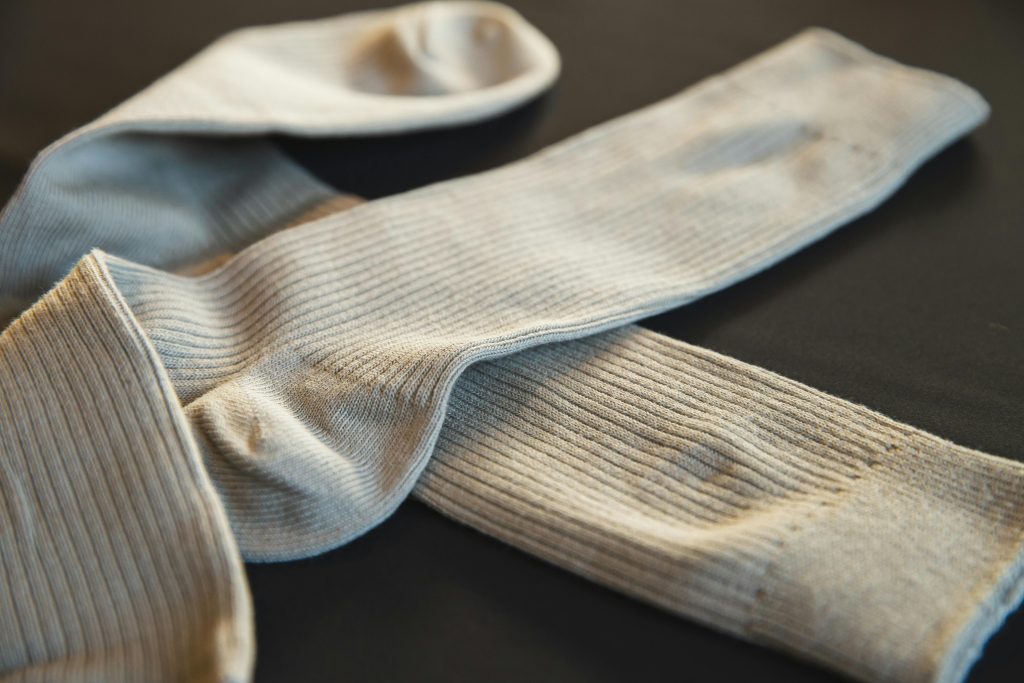 Chaussette exposé Les Triconautes