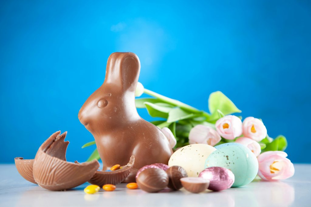lapin en chocolat de la journée dégustation promotionnelle